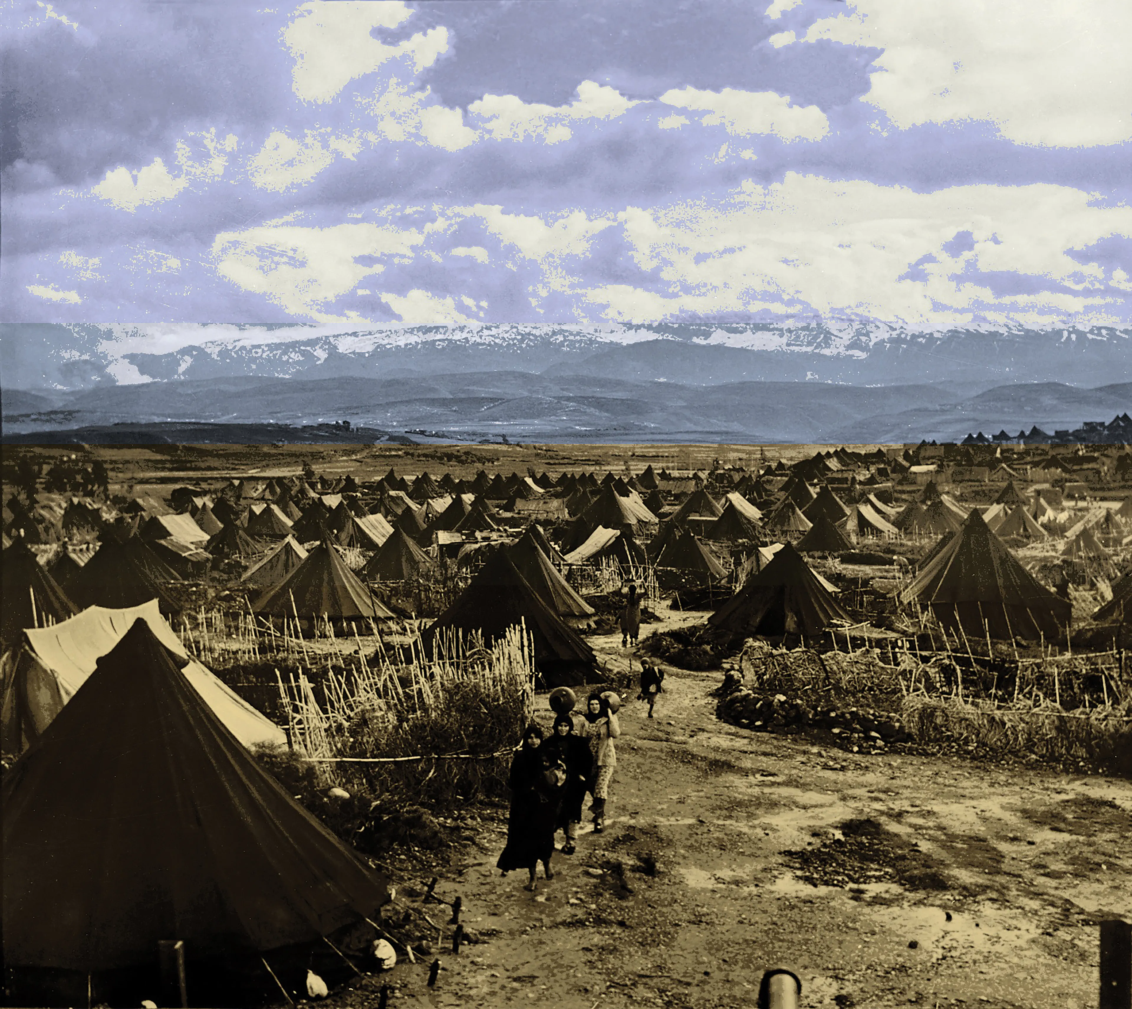 Un camp de réfugiés établi au Liban (S. Madver/wikimedia.org)