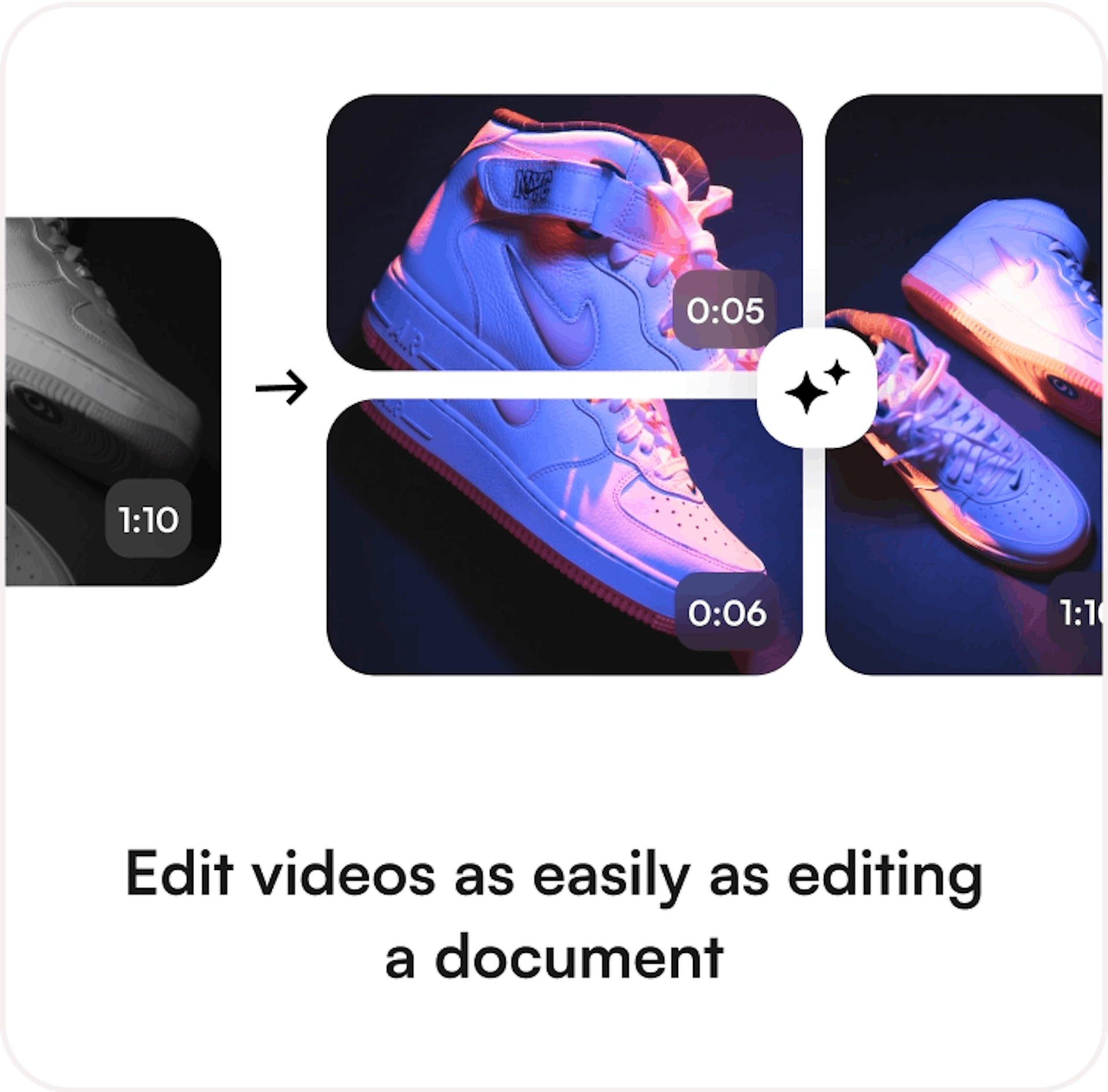 Edit videos as easily as editing a document