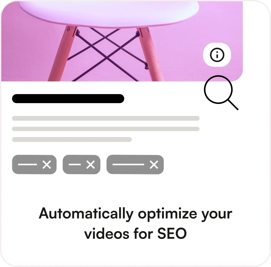Automatically optimize your videos for SEO