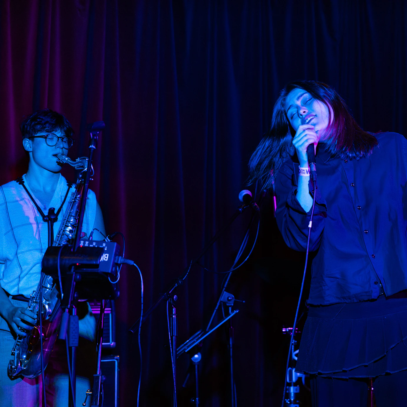 Fallen Flags musicians performing on stage