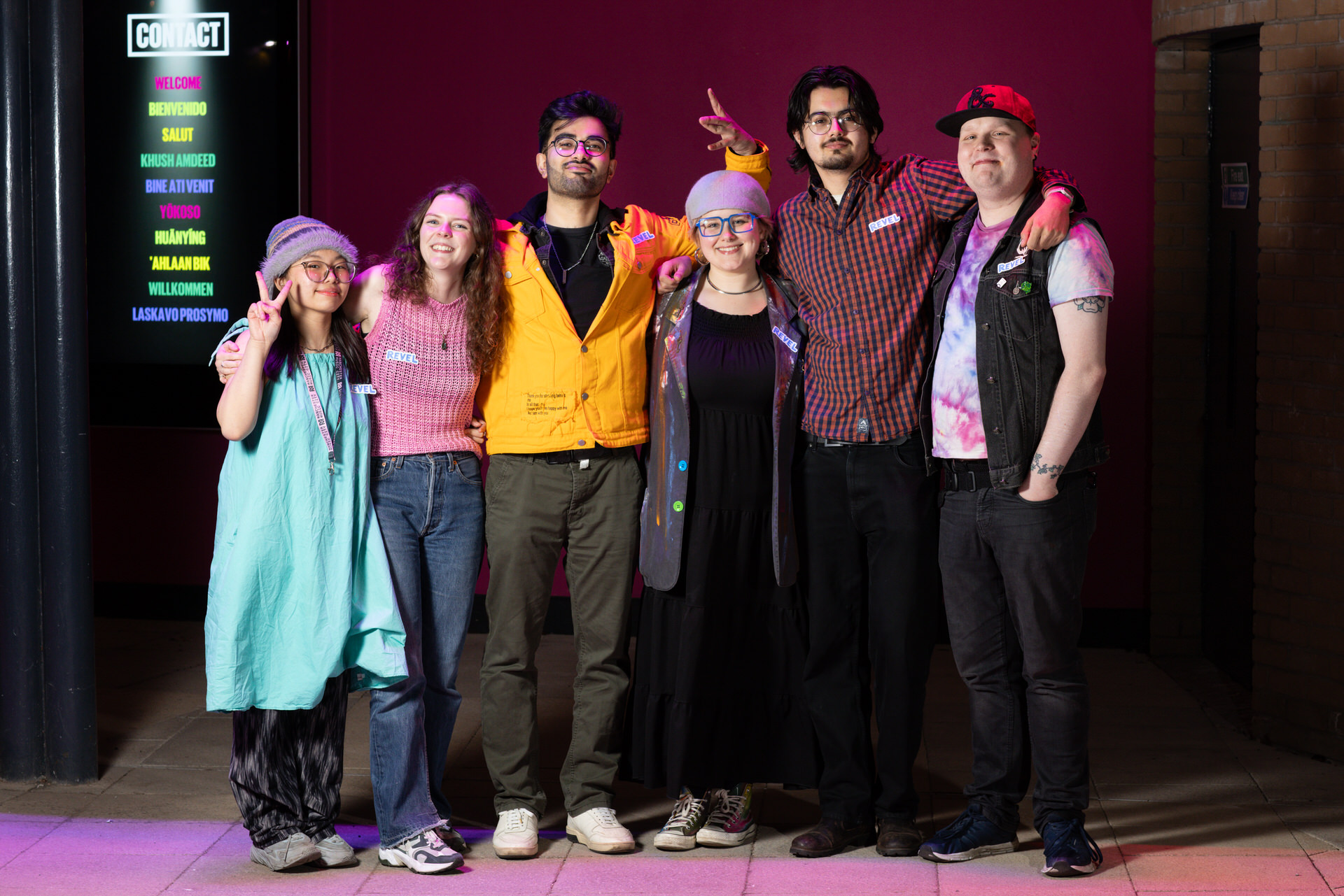 A group shot of members of the Revel Collective.