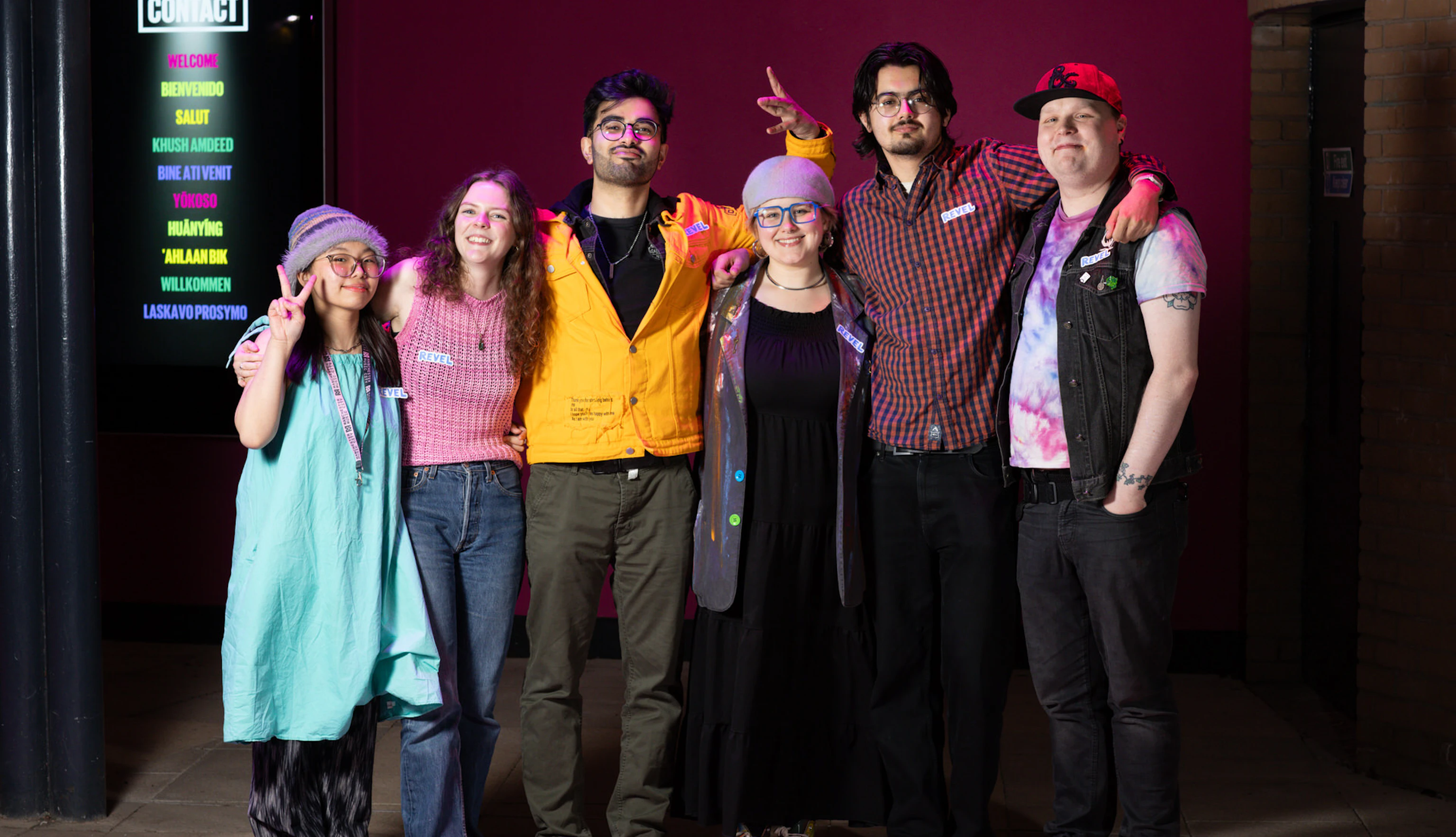 A group shot of members of the Revel Collective.