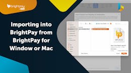 Importing into BrightPay from BrightPay for Window or Mac