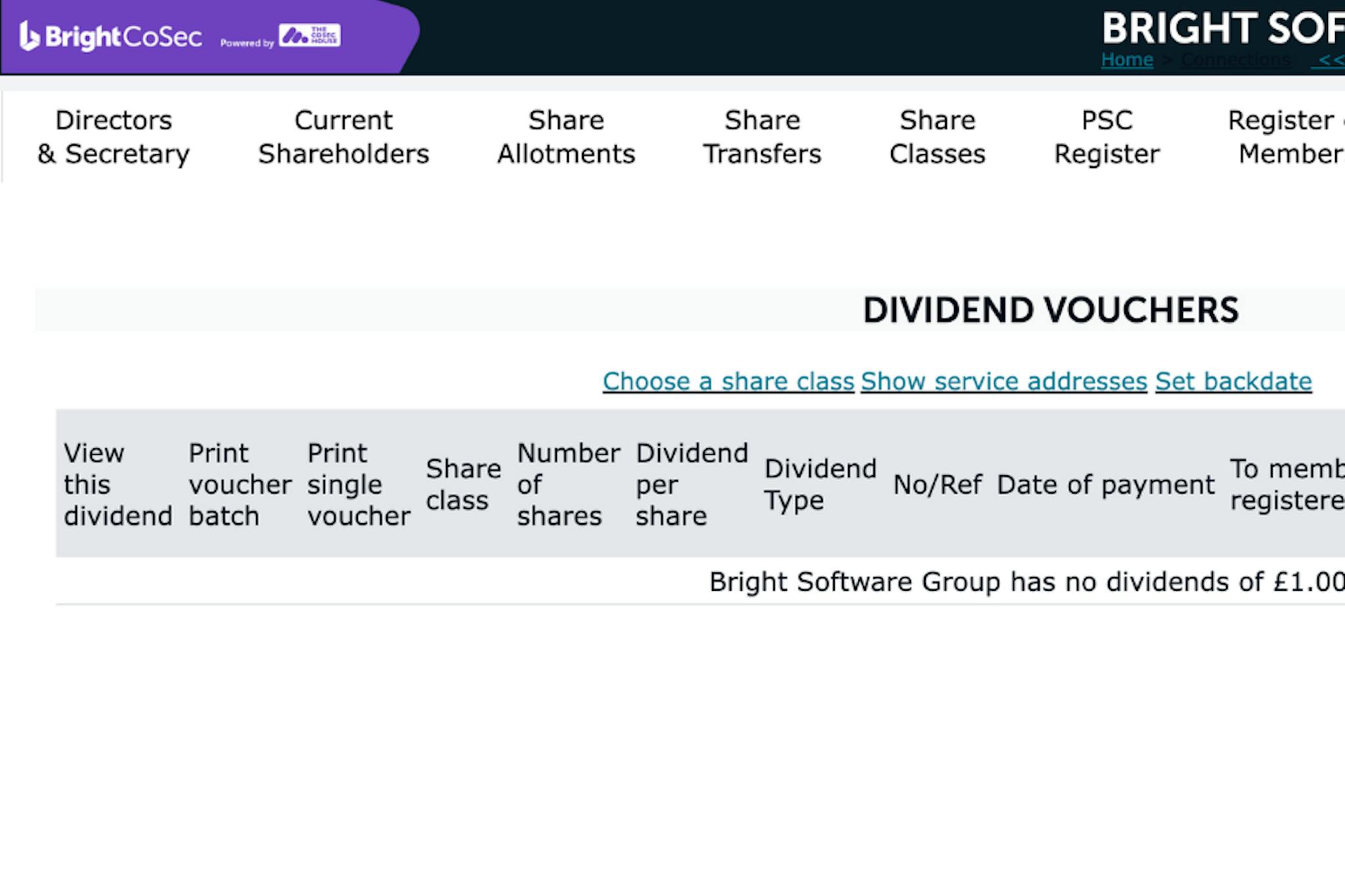 Company Secretarial Software for Accountants Bright