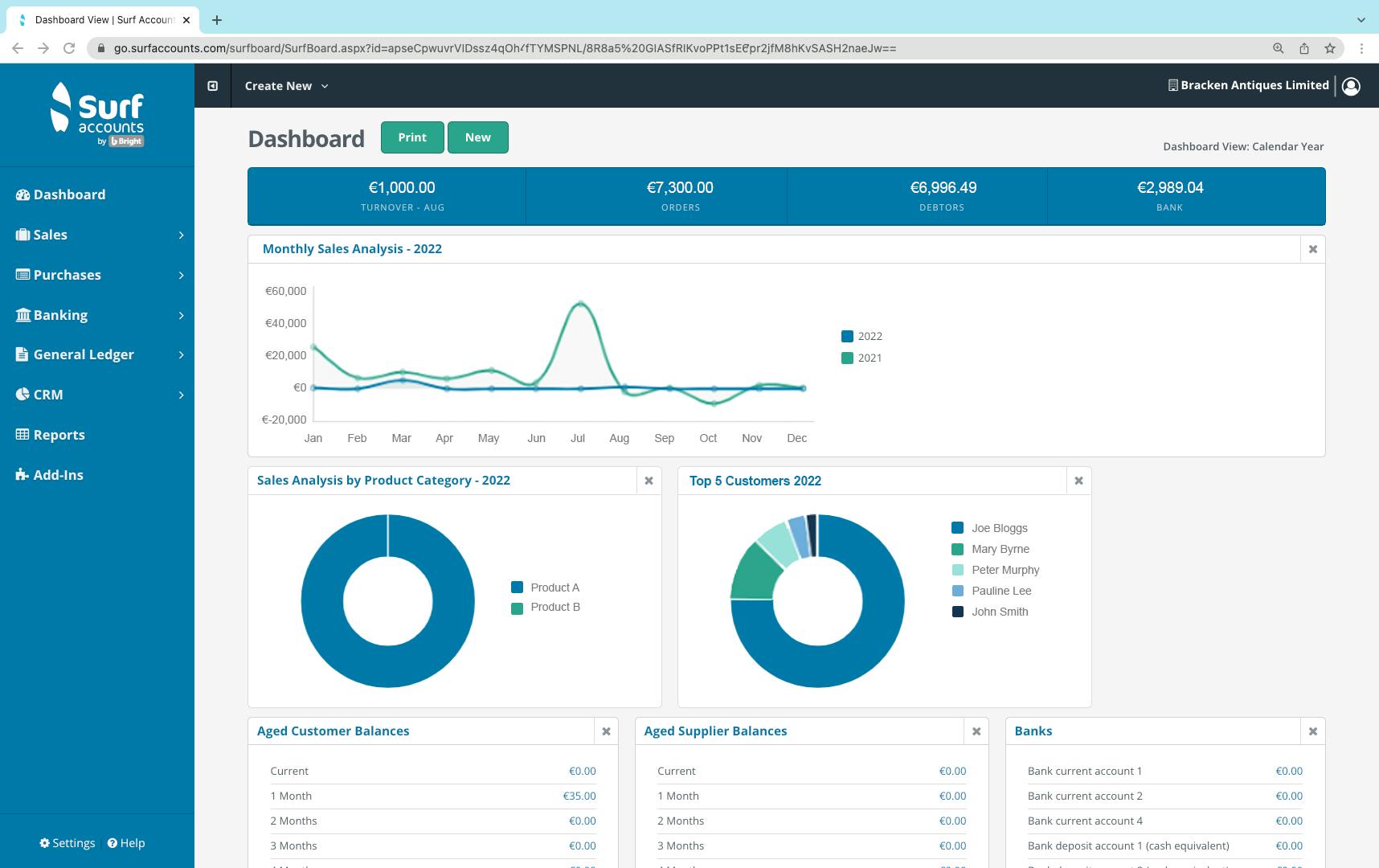 Cloud Accounting & Bookkeeping Software Features Surf Accounts Bright
