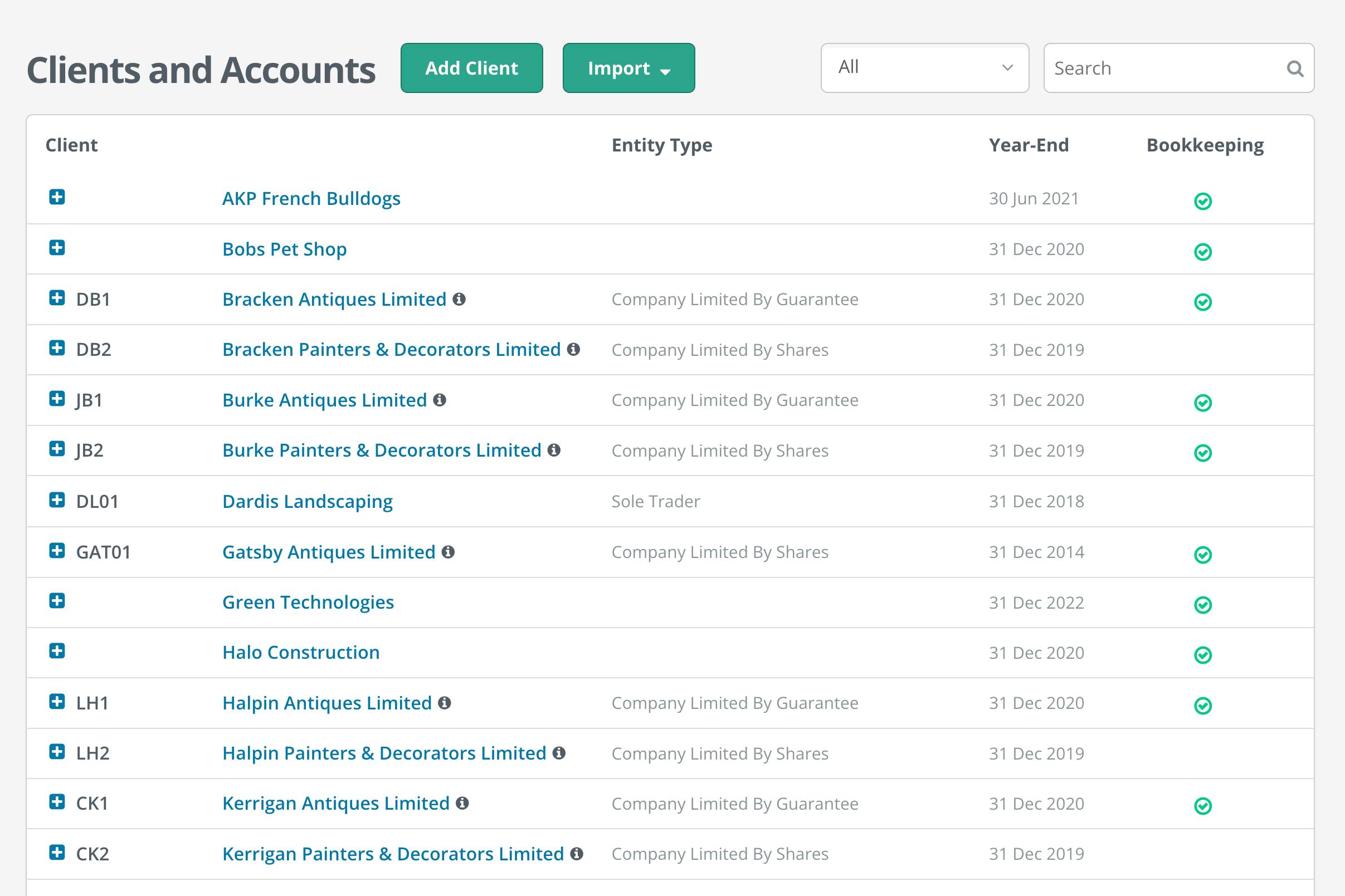 Surf Accounts Production In-Built Bookkeeping Module