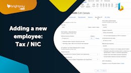 Adding a new employee: Tax/NIC