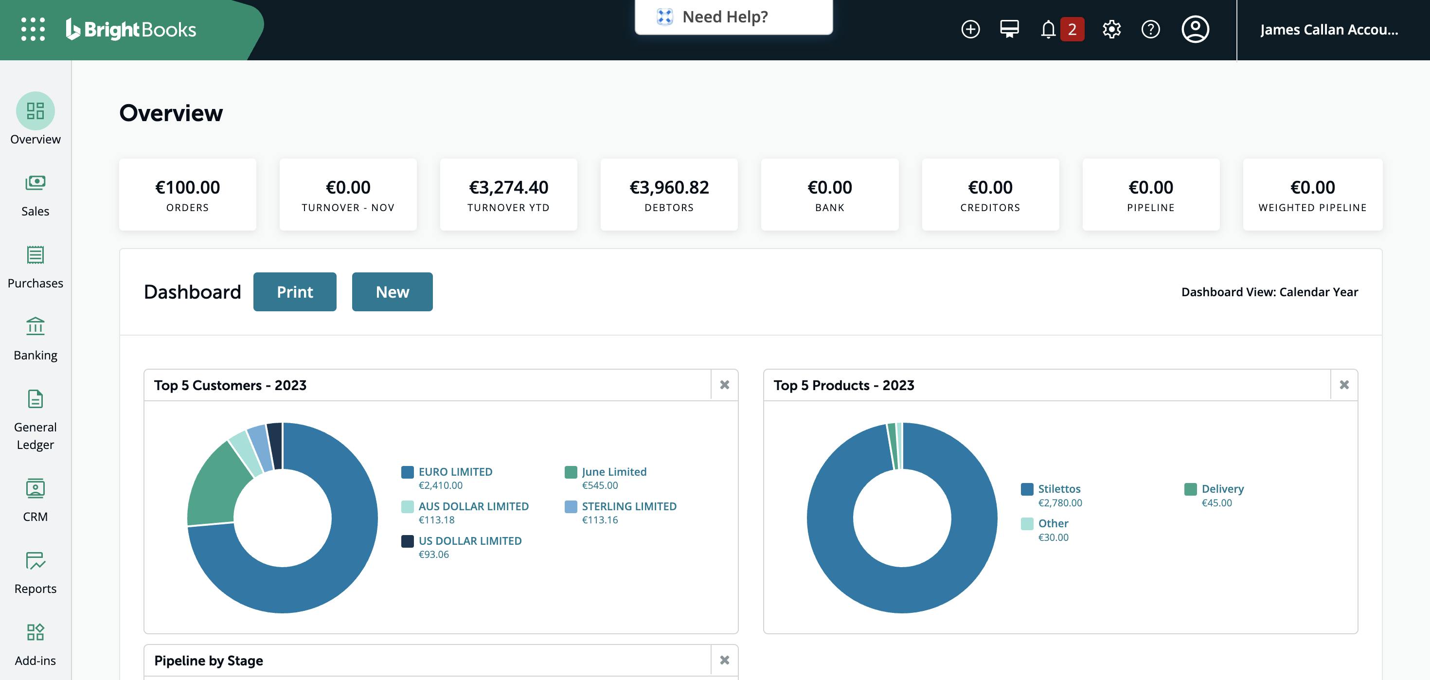 Charts & dashboards