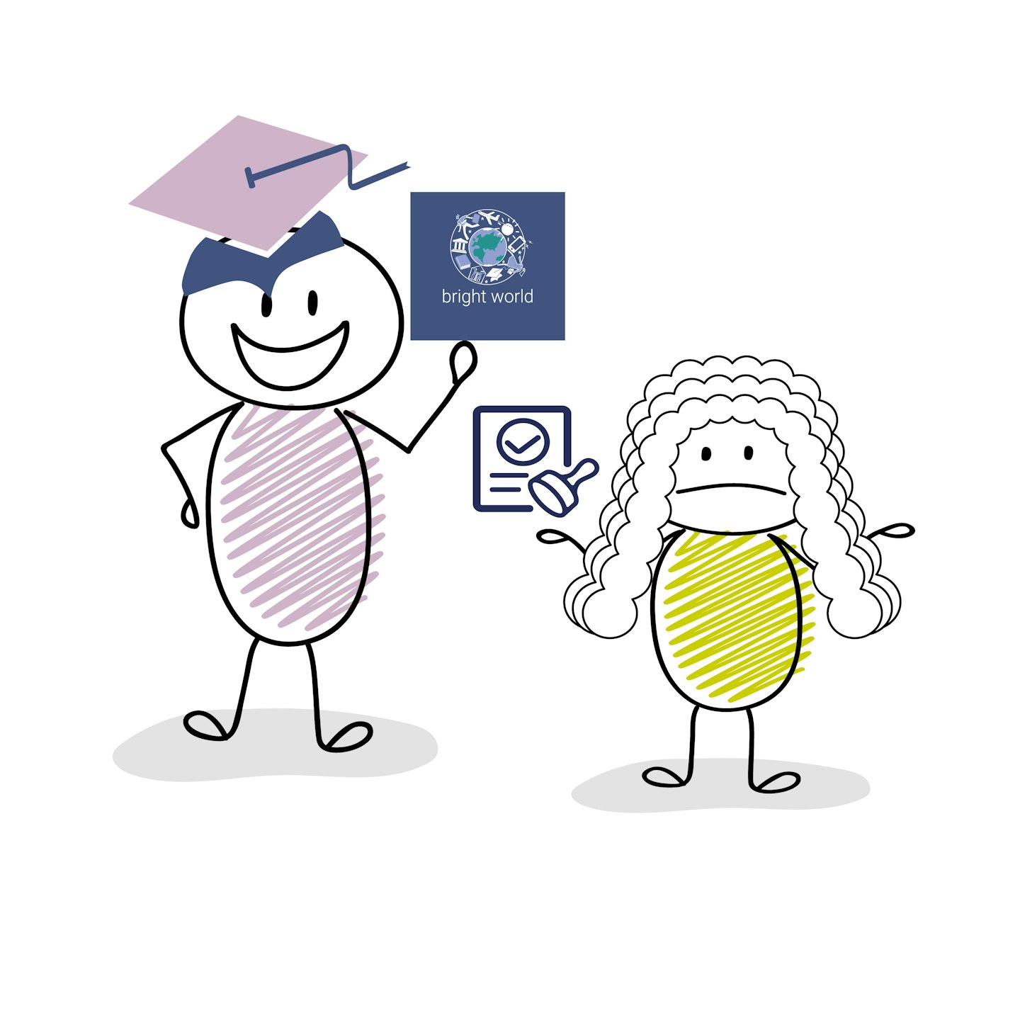 Illustration showing both legal and educational guardians
