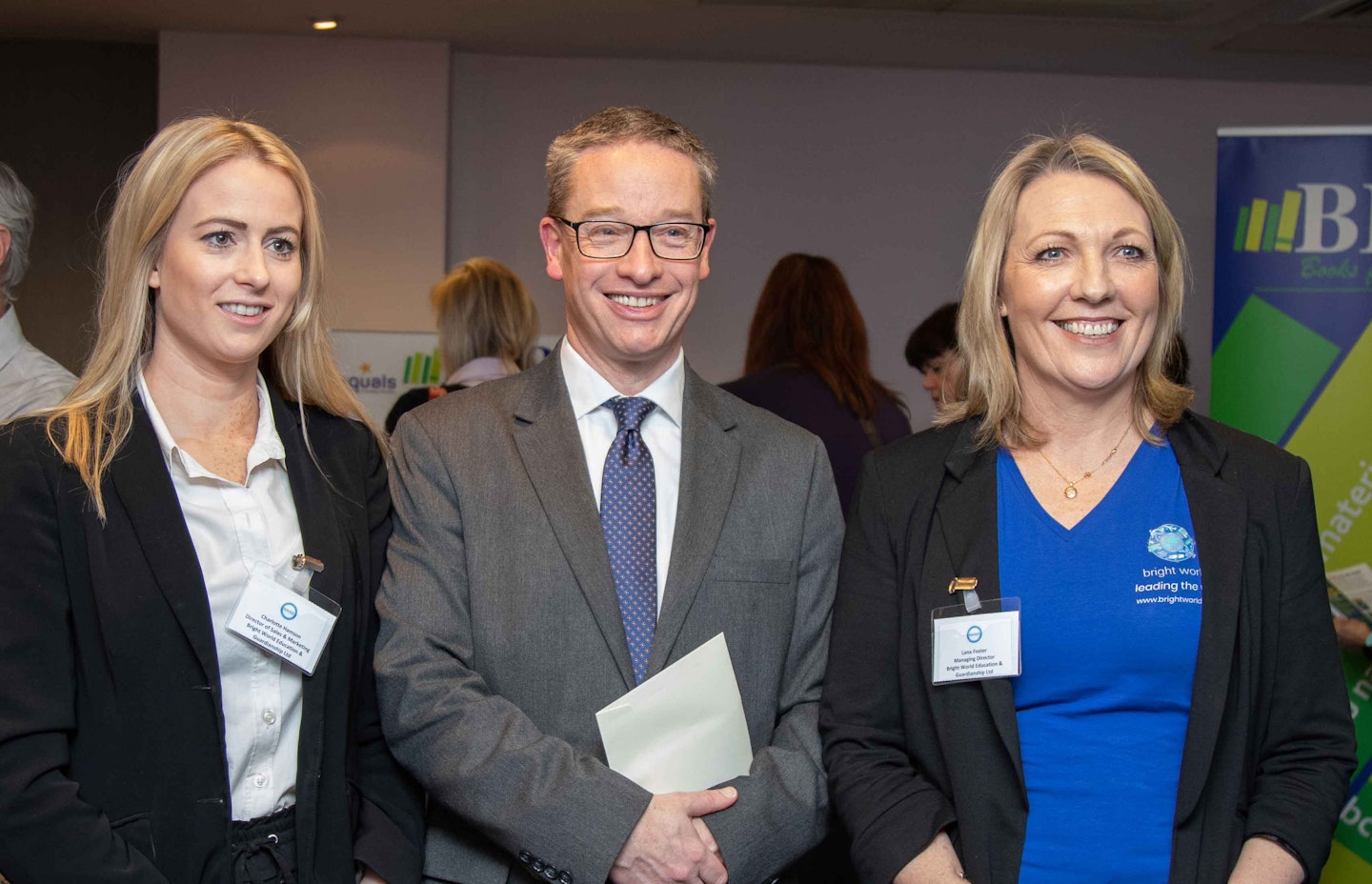 Charlotte Hamson, Director of Sales & Marketing, Bright World, Robin Fletcher, Chief Executive of BSA and Lana Foster, Managing Director, Bright World 
