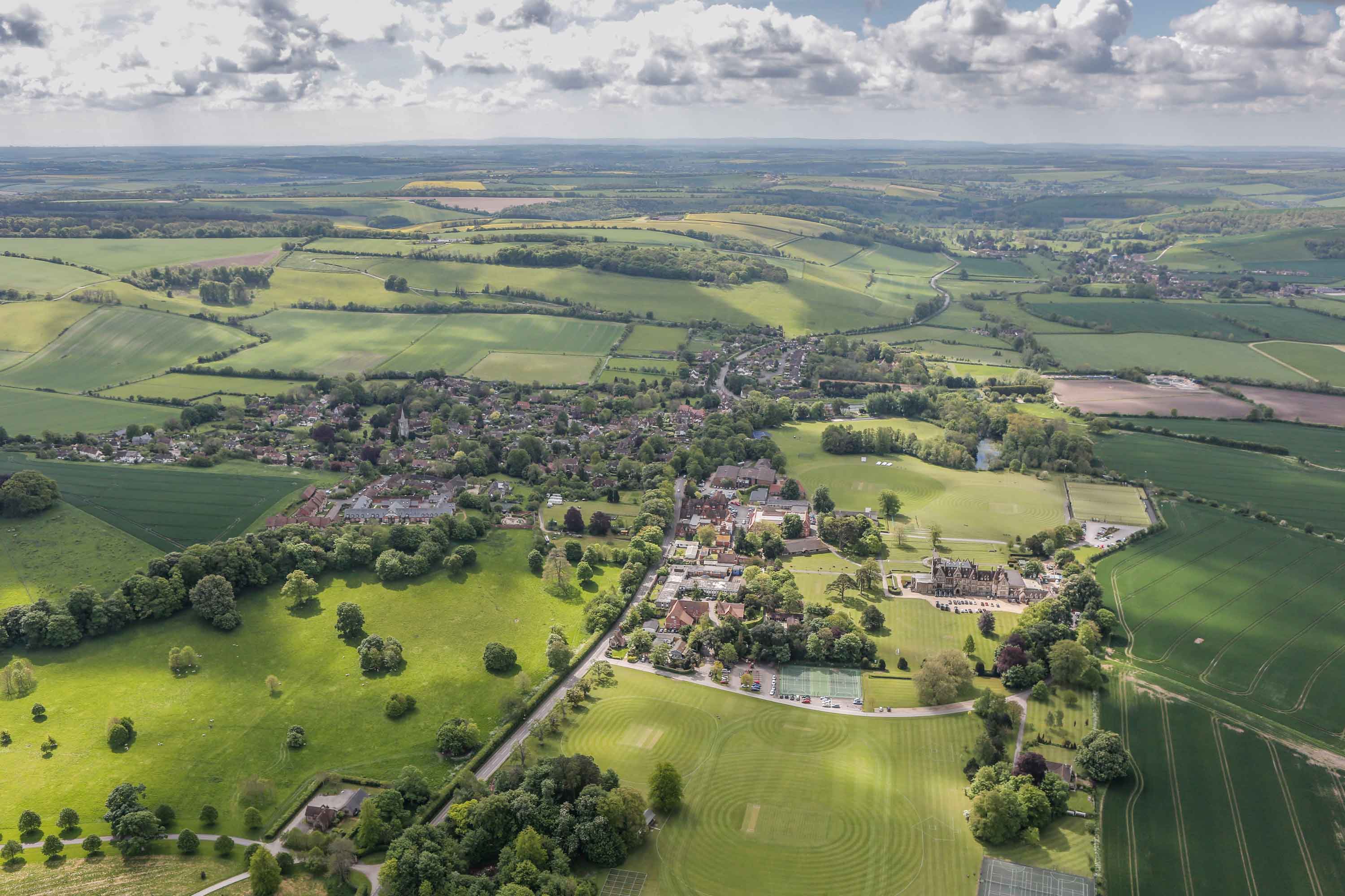 Clayesmore School aerial view