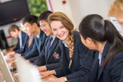 Rendcomb College students