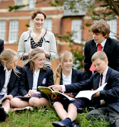 Woodbridge School pupils