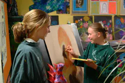 Ardingly student painting