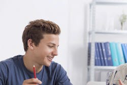 boy and lady teacher