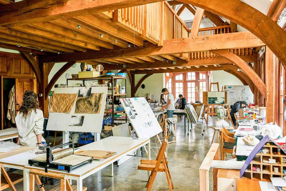 Brockwood Park School art barn