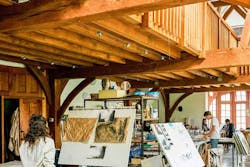 Brockwood Park School art barn