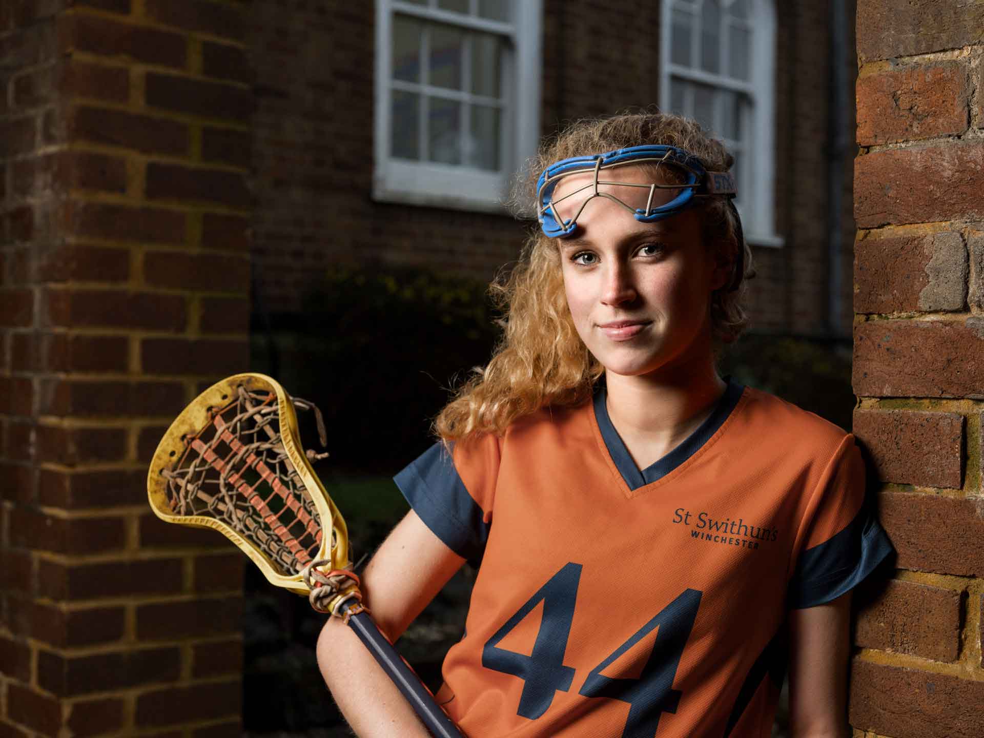 St Swithun's lacrosse player