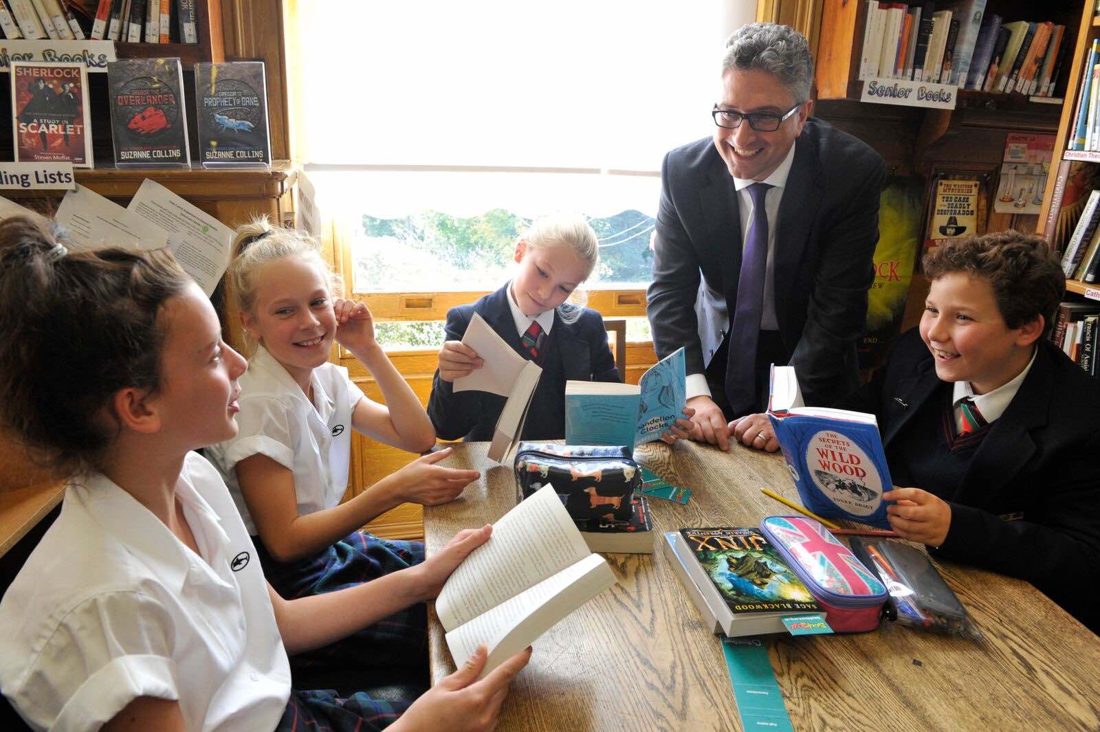 Beechwood students and teacher