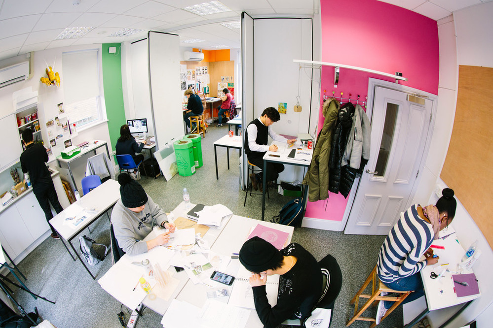 Kings London art and design classroom 
