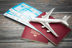 passport and flight tickets