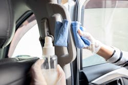 Sanitizing a car