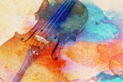 Violin watercolour 