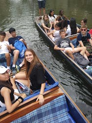 Students on a boat