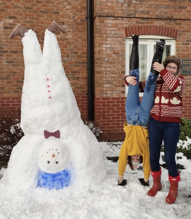 Moreton Hall fun in the snow 