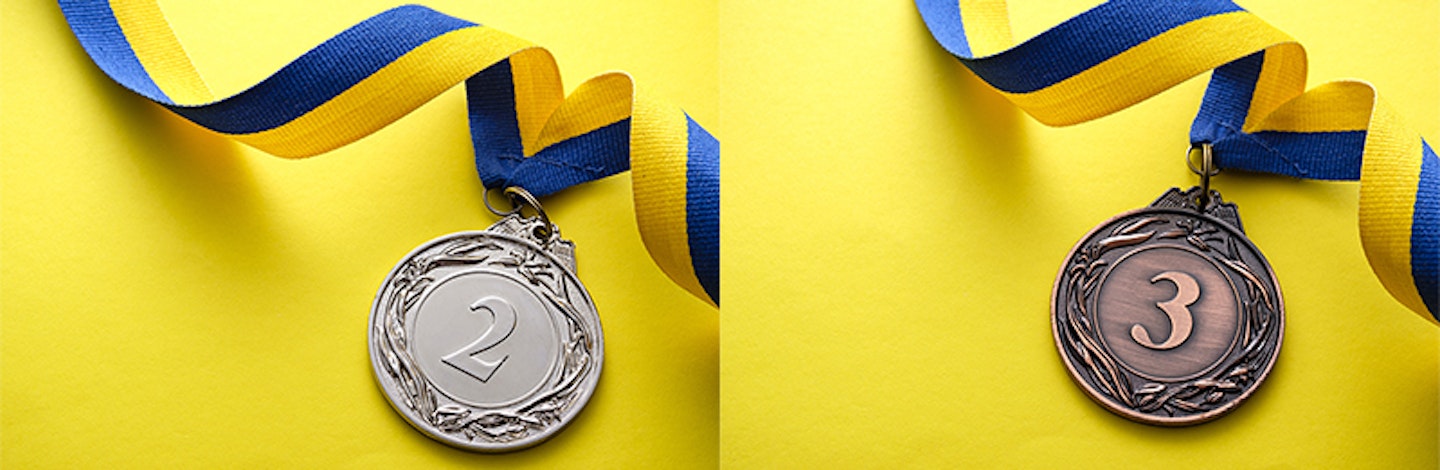 2nd and 3rd prize medals 