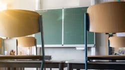 Chairs in a classroom