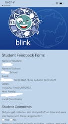 student feedback form
