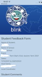 student feedback form