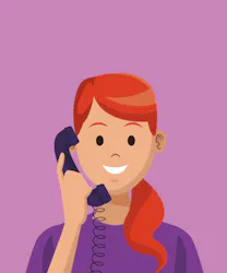 lady on the phone