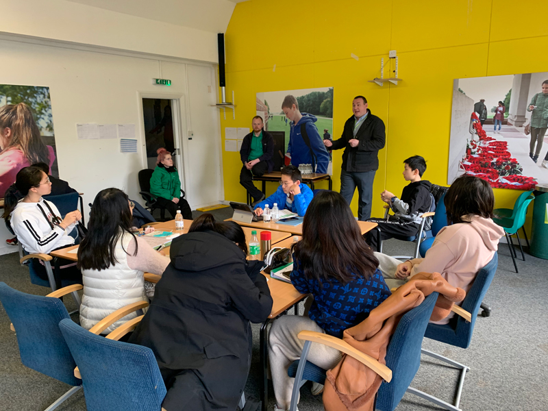 group of students at Kingswood, Grosvenor Hall 