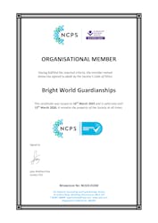 National Counselling & Psychotherapy Society Organisational Certificate