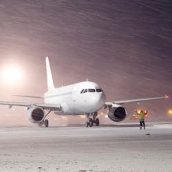 Plane in Winter