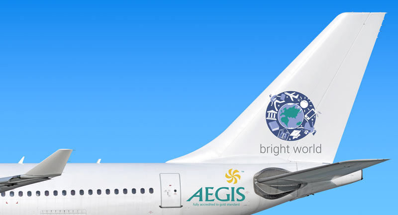 Bright World plane