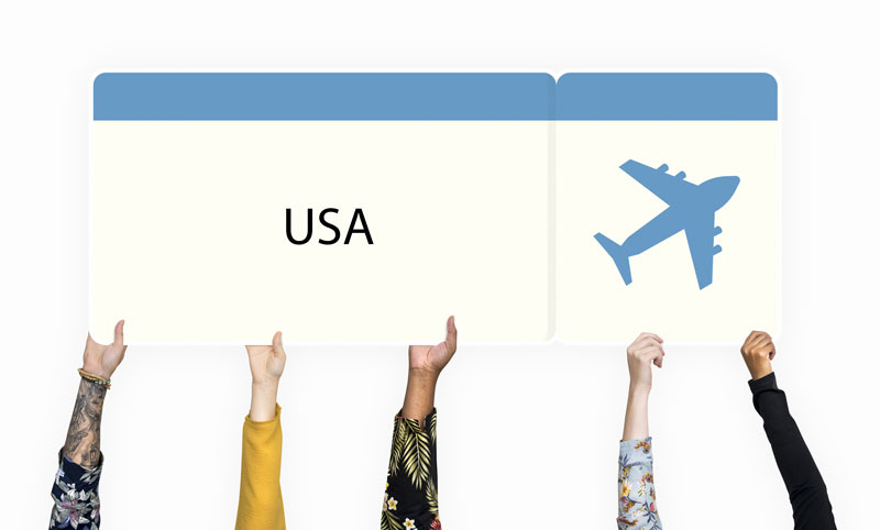 USA airline ticket 