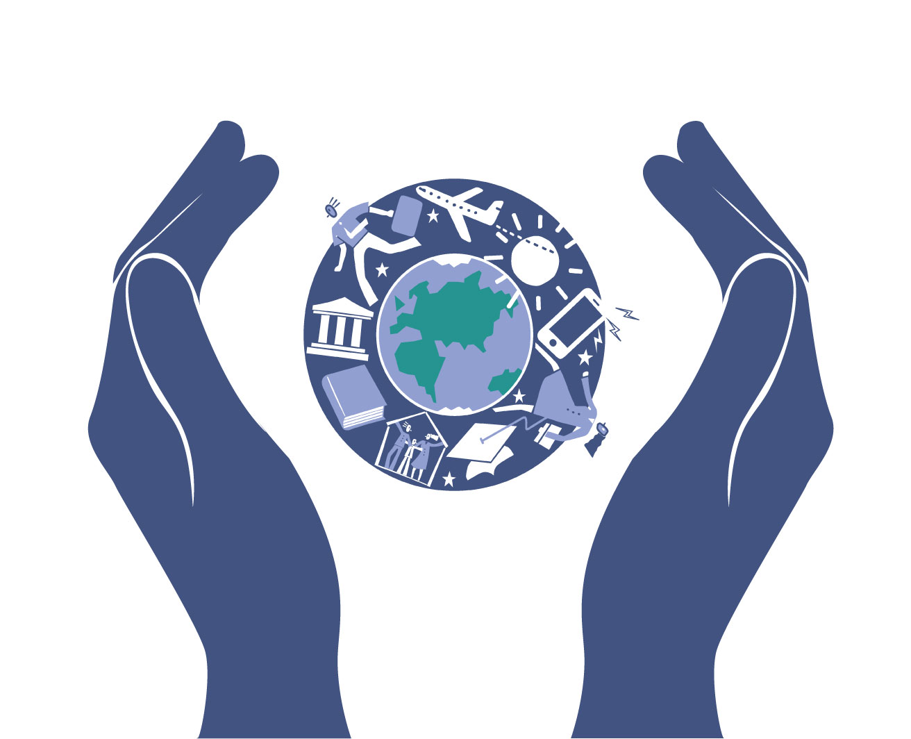 hands round the globe