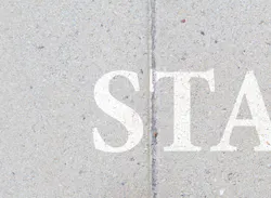 two feet at the start line