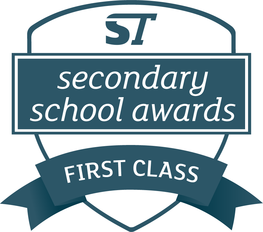 First class winner ST Secondary Awards logo