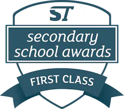 First class winner ST Secondary Awards logo