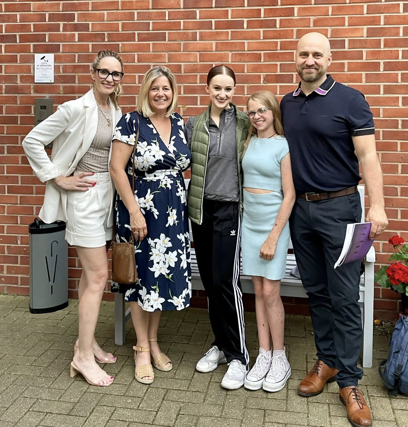 Isabel with her host family