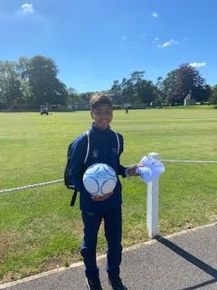 ibrahim with football 
