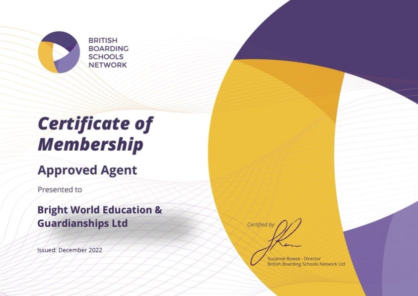BBSN Certificate of membership 