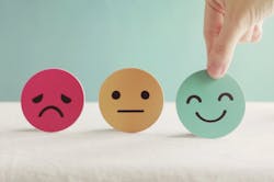 smile and sad emojis