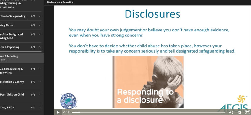 Safeguarding Training image