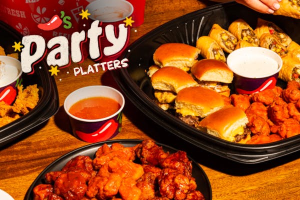 Chili's Party Platters - wings, crispers, triple dipper