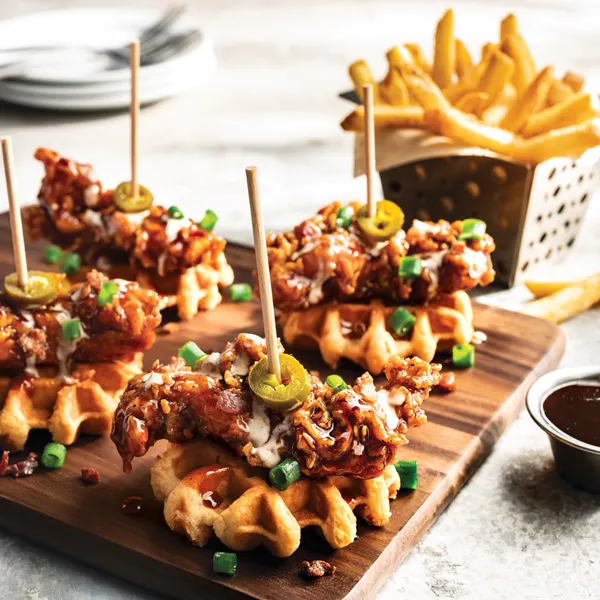 Honey Chipotle Crispers and Waffles